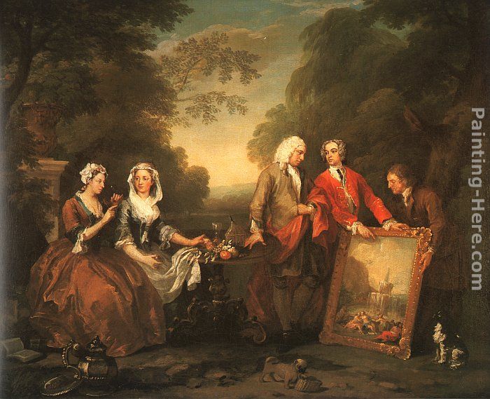 The Fountaine Family painting - William Hogarth The Fountaine Family art painting